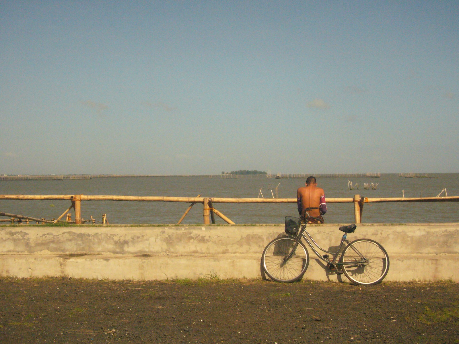 Bicycle by the water