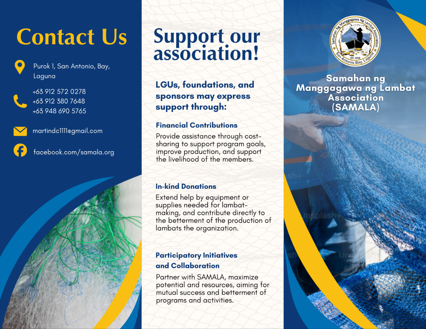 Second set of pages of the brochure